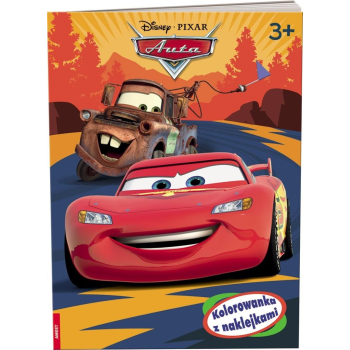 Auta. Kolorowanka z naklejkami